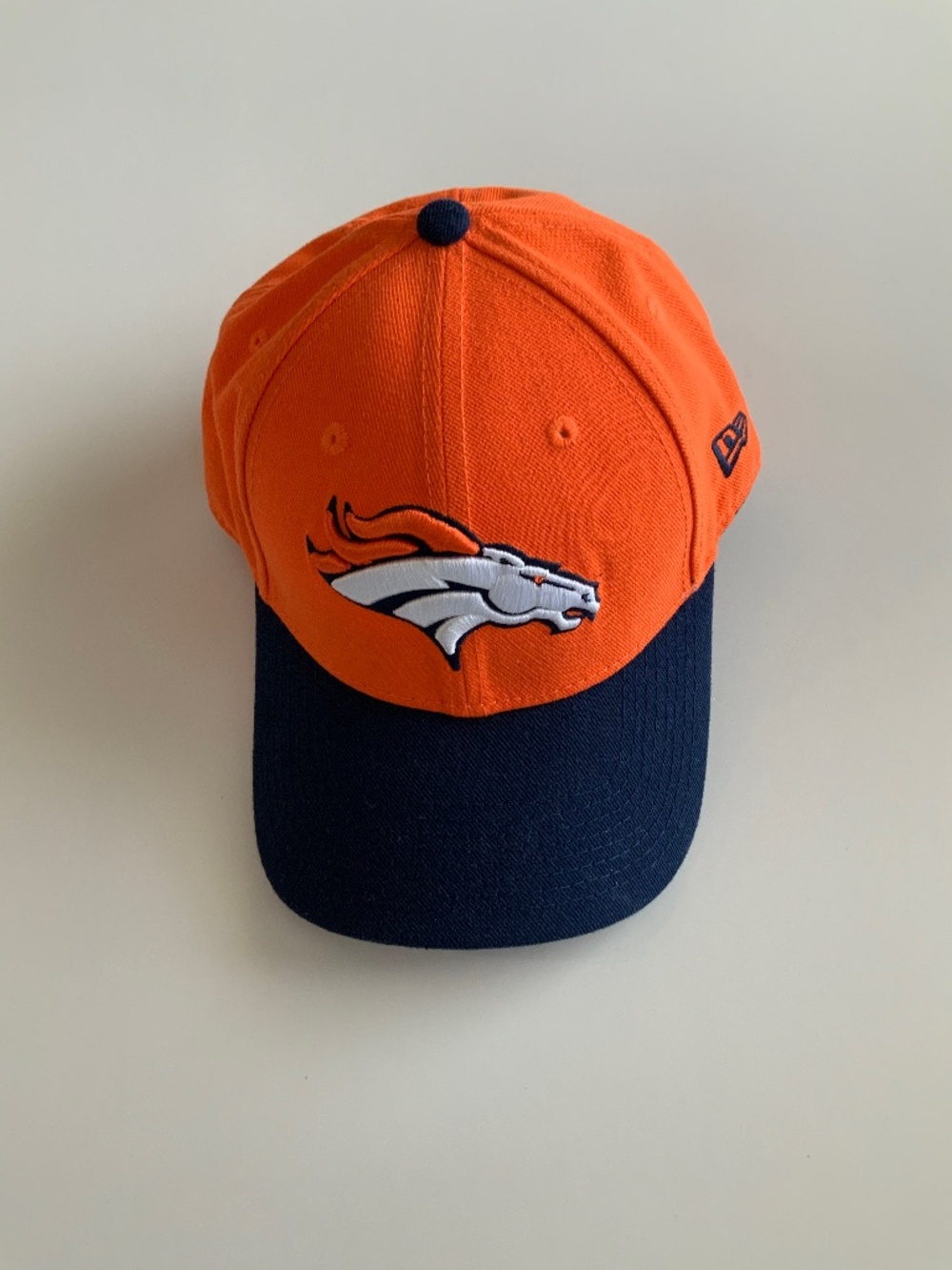 New Era Denver Broncos 9Forty The League 2 Tone Orange/Navy Adjustable Strap Hat